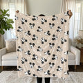 Mickey Mouse Personalized Blanket, Disney Plush Blanket, Kids Sherpa Throw, Disney Home Decor, Custom Name Blanket, Newborn Baby Blanket