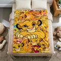 Lion King Soft Throw Blanket, Warm Cozy Decor Gift For Simba Fans