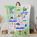 Personalized A Bug's Life Blanket, Custom Insect Soft Fleece Throw, Cute Disney Bugs Kids Blanket, Nursery Decor Birthday Gift,Flik Atta Dot