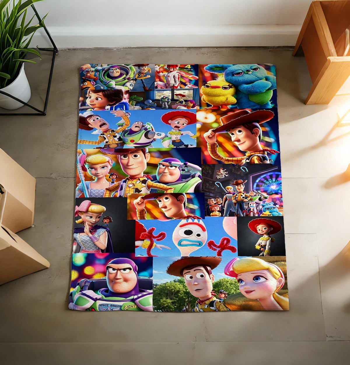 Blanket Soft Throw, Toy Story Printed All-Season Couch Gift Blanket for Kids & Animation Fans