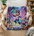 Roblox Custom Name Blanket Soft Throw, Pixel Fleece for Boys, Birthday Gift
