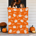 Pumpkin Throw Blanket,Flannel Blanket,Fall Blanket,Halloween Throw,Cozy Fall Autumn Throw,Halloween Home Decor Blanket,Halloween Lovers Gift
