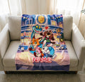 Custom Name Zootopia Fleece Throw Blanket, Personalized Flannel Sofa Blanket