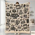 Dungeon Crawler Carl Blanket, LitRPG Fantasy Throw, Book Lover Gift, Gamer Blanket, Funny Fantasy Reader Decor, Cozy Novelty Throw