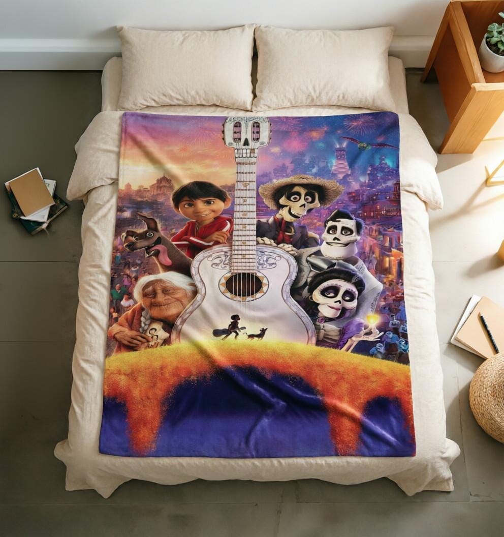 Coco Blanket Soft Throw, Miguel Hector Day Of The Dead Fan Gift Blanket