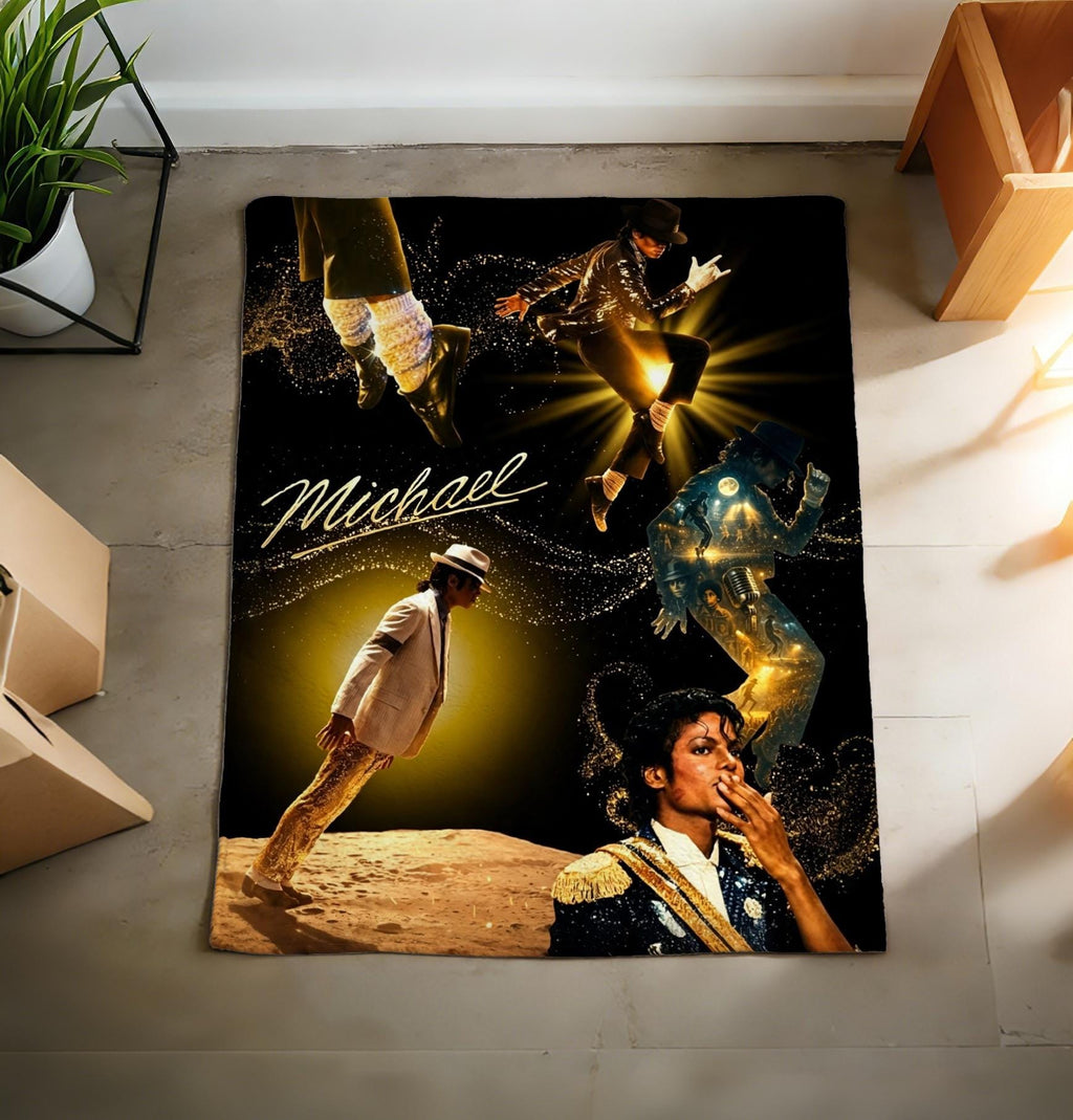Michael Jackson Legend Art Blanket Soft Throw, Music Fan Collectible Gift