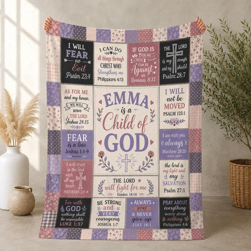 Christian Gifts for Women Blanket, Inspirational Religious Birthday Catholic Spiritual & Baptism Confirmation Gifts for Girls