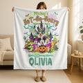 Mickey's Not So Scary Blanket,Disney Halloween Blanket, Custom Halloween Blanket, Personalized Disney Blanket, Mickey and Friends Blanket