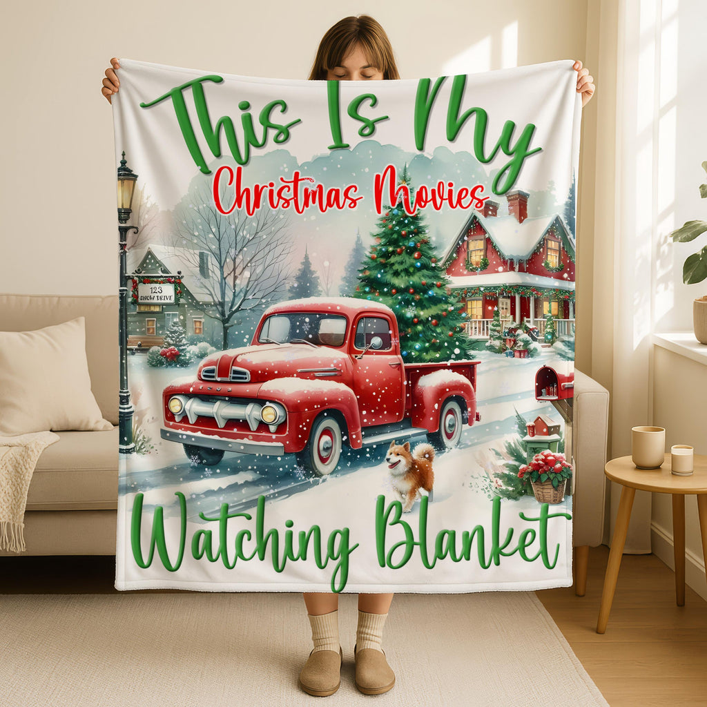 This Is My Christmas Movies Watching Blanket,Christmas Blanket Gift, Family Christmas Blanket,Christmas Movie Blanket, Christmas Gift