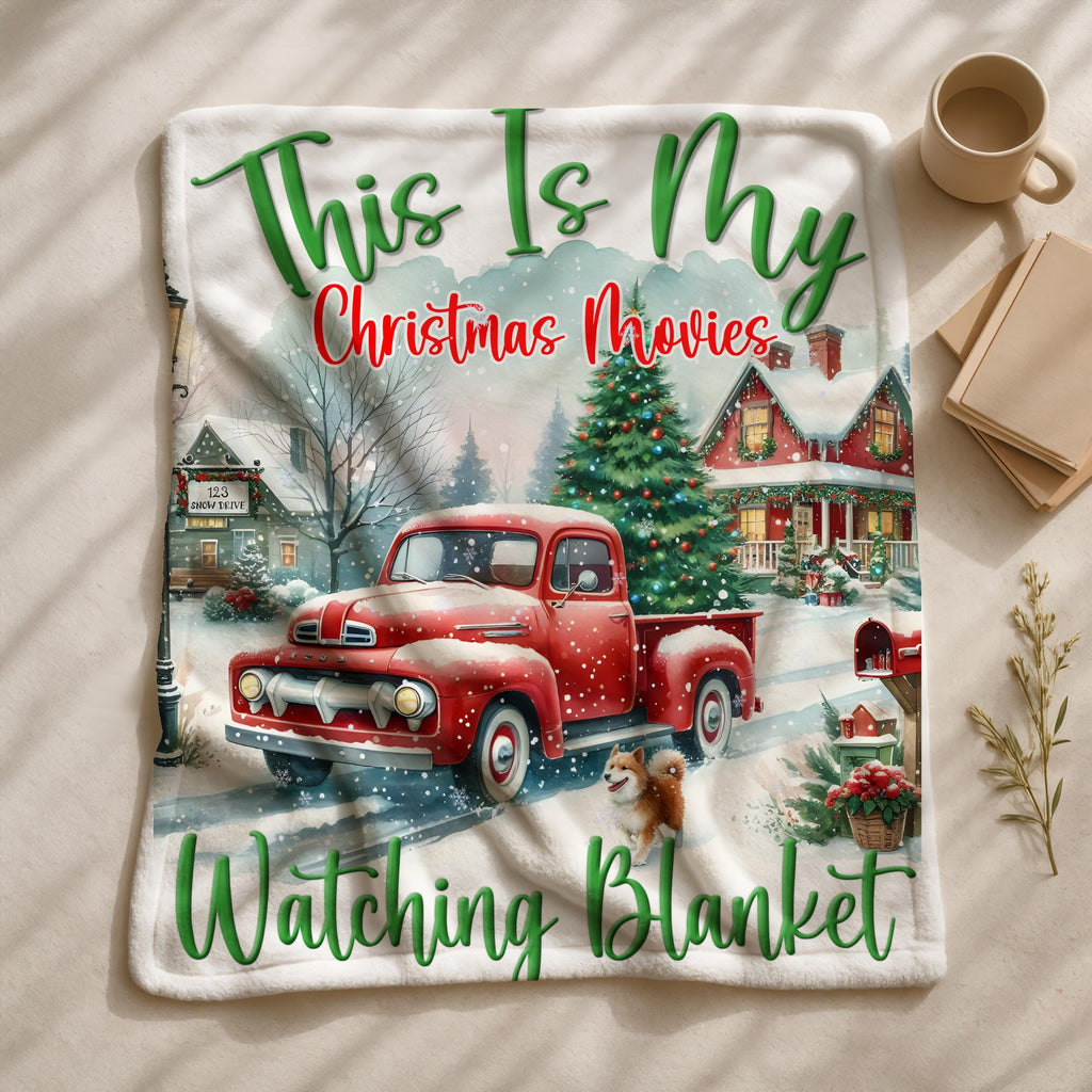 This Is My Christmas Movies Watching Blanket,Christmas Blanket Gift, Family Christmas Blanket,Christmas Movie Blanket, Christmas Gift