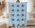 Personalized Baseball Blanket, Sports Gifts, Gift for Baseball Player, Baseball Team Gift, Baseball Baby Blanket, Personalized Baby Blanket