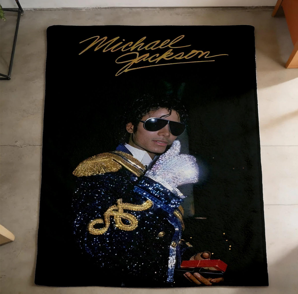 Vintage Michael Jackson Throw Blanket, Music Legend Blanket, Fan Birthday Gift