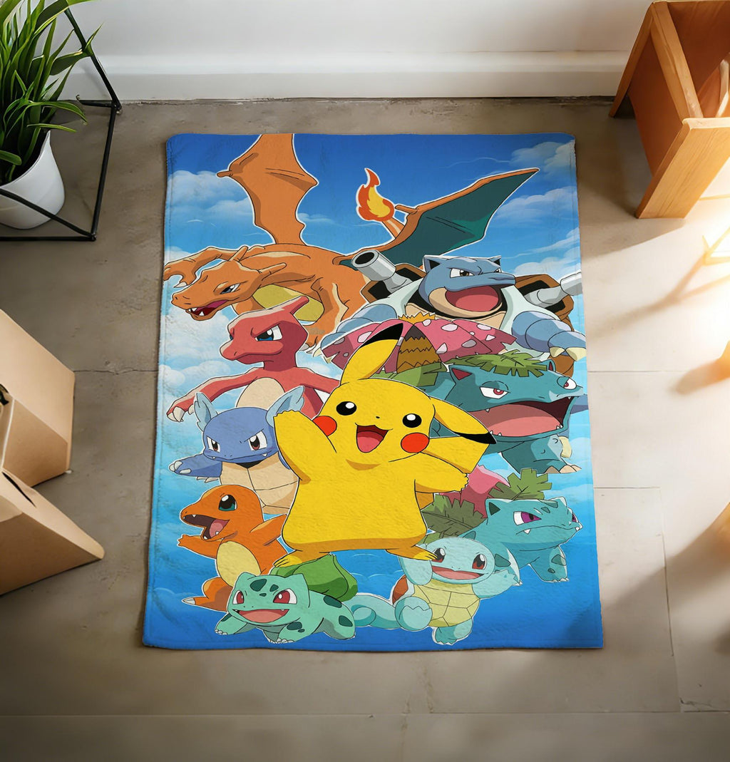 Pokemon Blanket Soft Throw, Anime Fan Birthday Gift
