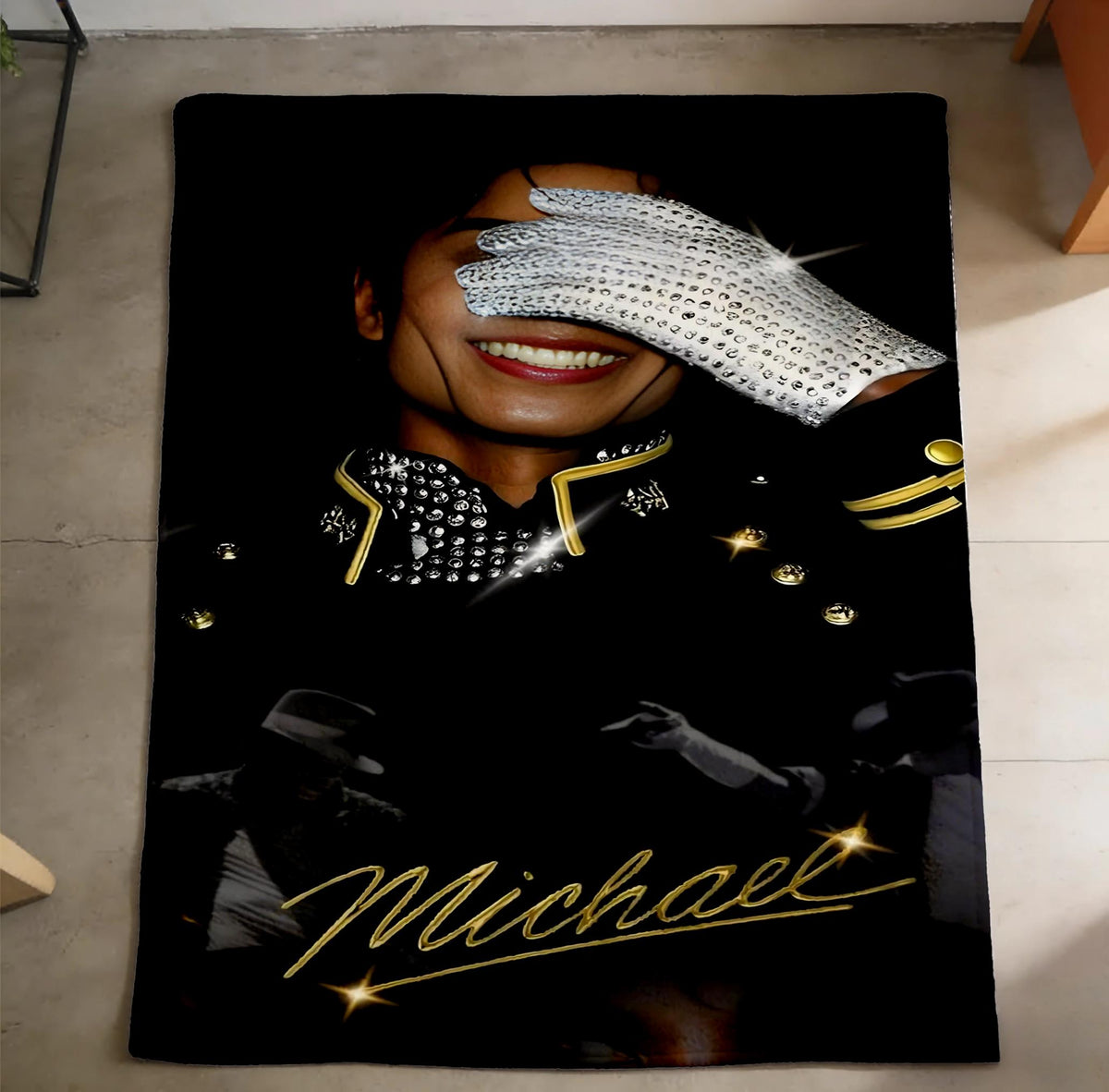 Iconic Michael Jackson Glove Throw Blanket, Classic Blanket, Fan Birthday Gift