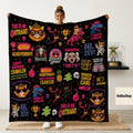 Dungeon Crawler Carl Blanket, Princess Donut Throw Blanket, LitRPG Fantasy Blanket, Book Lover Cozy Blanket, Sci Fi Reader Home Decor