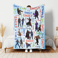 Custom Marvel Guardians of the galaxy Blanket, Personalized Name Gift, Disney MCU Movie Superhero Fleece Throw for Kids Fan, Marvel Blanket