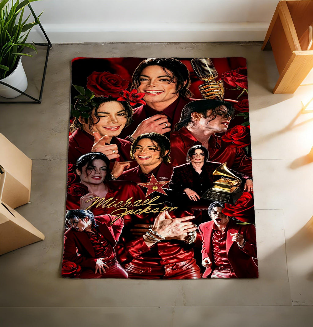 Michael Jackson Biopic Movie Poster Blanket Soft Throw, King of Pop Fan Birthday Gift