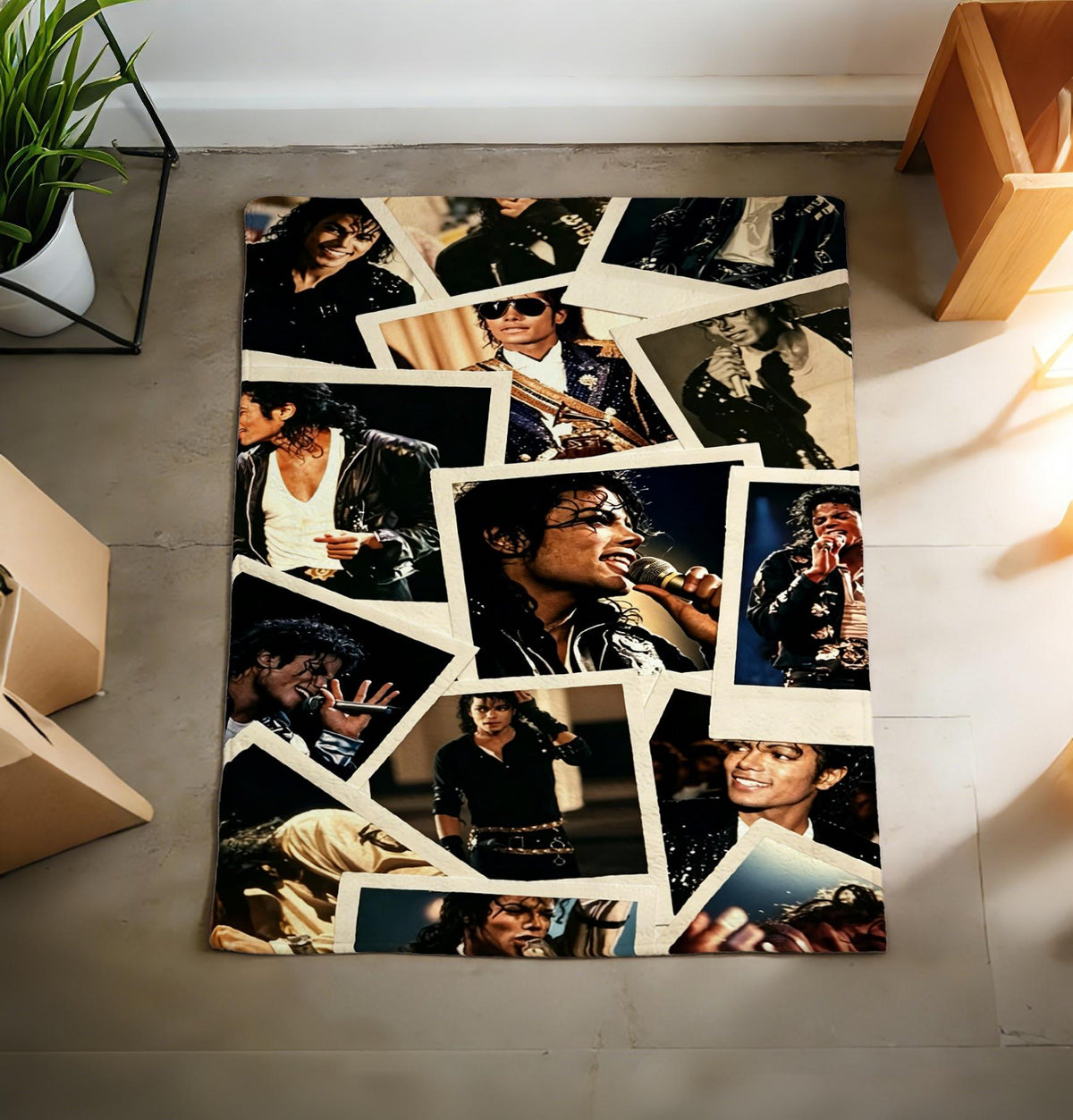 Michael Jackson Biopic Movie Poster Blanket Soft Throw, King of Pop Fan Birthday Gift