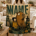 Quiet‑Seeking Adults Blanket Soft Throw, Peaceful Capybara Meditation, Solitude Slow Dream Art Throw