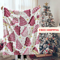Personalized Christmas Blanket Family, Christmas Gift, Family Name Blanket for Xmas, Christmas Woven Blanket, Xmas Decoration Family Gift