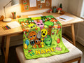 Sprunki Flannel Throw Blanket, Household Lounge Bedding, Delightful Gift for Game‑Obsessed Users