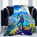 Personalized Fantasy Adventure Blanket With Custom Name, Soft Flannel Fleece Throw Blanket, Gaming Inspired Kids Room Decor, Cozy Gift