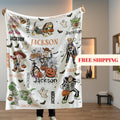 Personalized Toy Story Halloween Blanket, halloween blanket, toy story halloween blanket, Custom Name Minky Flannel Throw