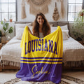 Custom College Name Blanket, Personalized Graduation Blanket, University Dorm Throw, Student Gift, Senior Gift, College Bound Blanket