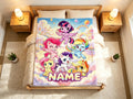 Cute My Little Pony Art Print Flannel Throw, Indoor Snuggle Blanket, Ideal Holiday Gift for Children