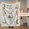 Halloween Mickey Mouse Blanket, Sherpa Blanket, Custom Throw Blanket, Mickey Pumpkin, Disney Halloween, Disney Home Fall Decor, Fall Blanket