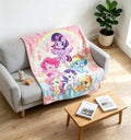 My Little Pony Blanket Soft Throw, Cute Cartoon Throw, Perfect Gift For Girls