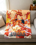 Custom Name Pokemon Character Blanket Soft Throw Warm Plush Child Keepsake Gift