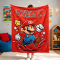 Personalized Game Blanket, Custom Boy Blanket, Gamer Kids Throw, Birthday Gift