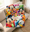 Personalized Disney Coquette Watercolor Blanket, Mickey and Friends Blanket, Magic Kingdom Blanket, Disney Birthday Girl, Disneyland Blanket