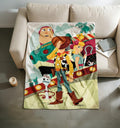 Toy Story Blanket Soft Throw, Kids Cartoon Fan Birthday Gift