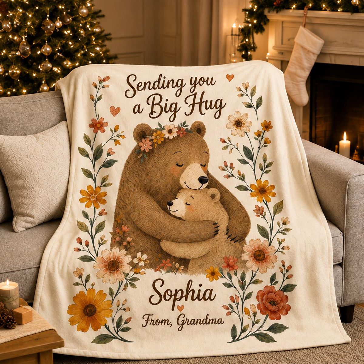 Inspirational Blanket, Uplifting Messages, Personalized Comfort Gift