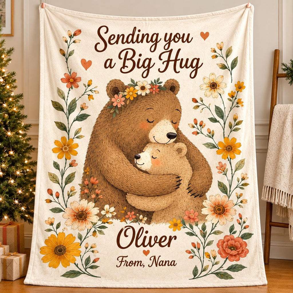 Inspirational Blanket, Uplifting Messages, Personalized Comfort Gift