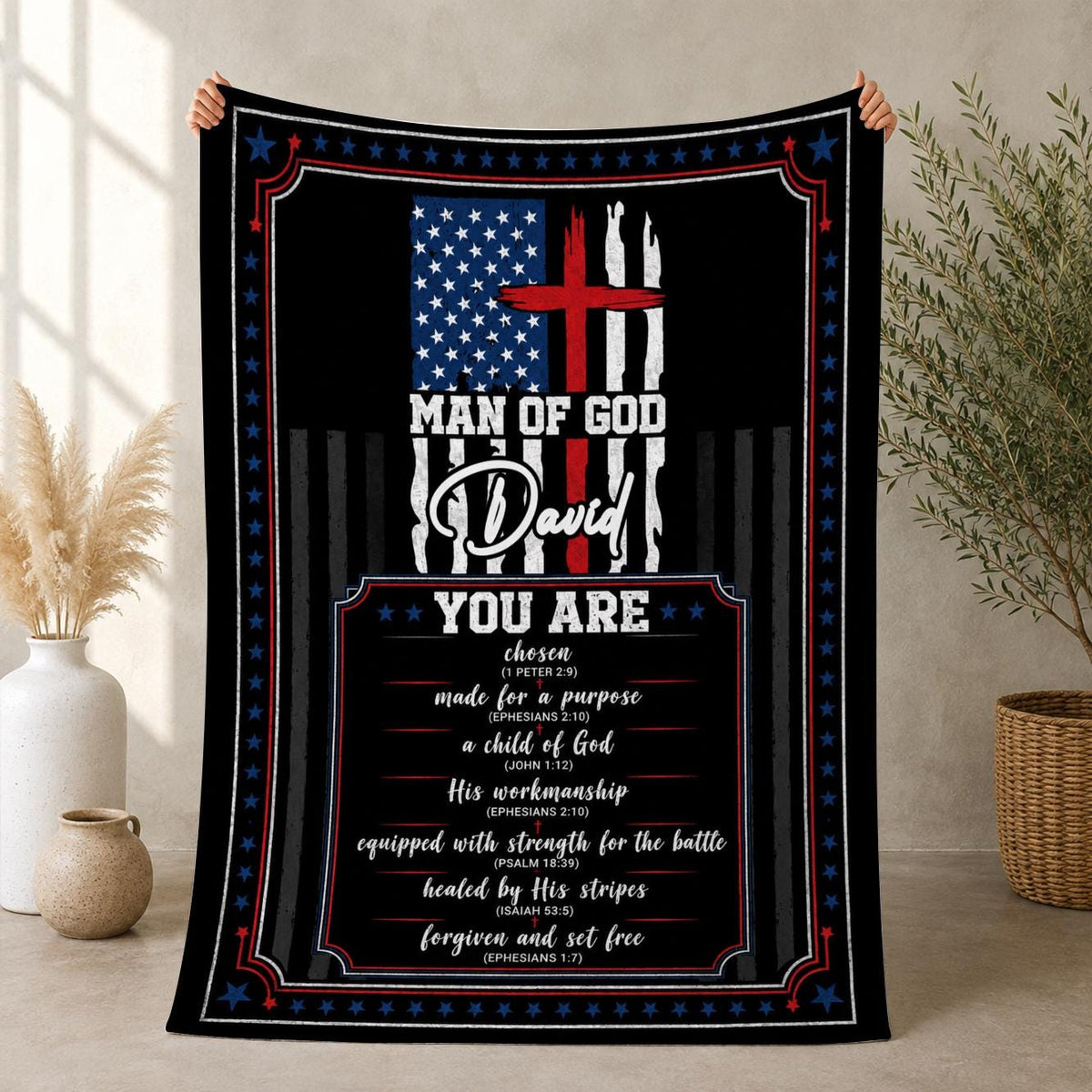 Christian Gifts for Men, Christian Father''s Day Christmas Birthday Graduation Gifts, Inspirational Bible Verse Man of God Gifts for Men