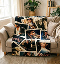 Michael Jackson Biopic Movie Poster Blanket Soft Throw, King of Pop Fan Birthday Gift