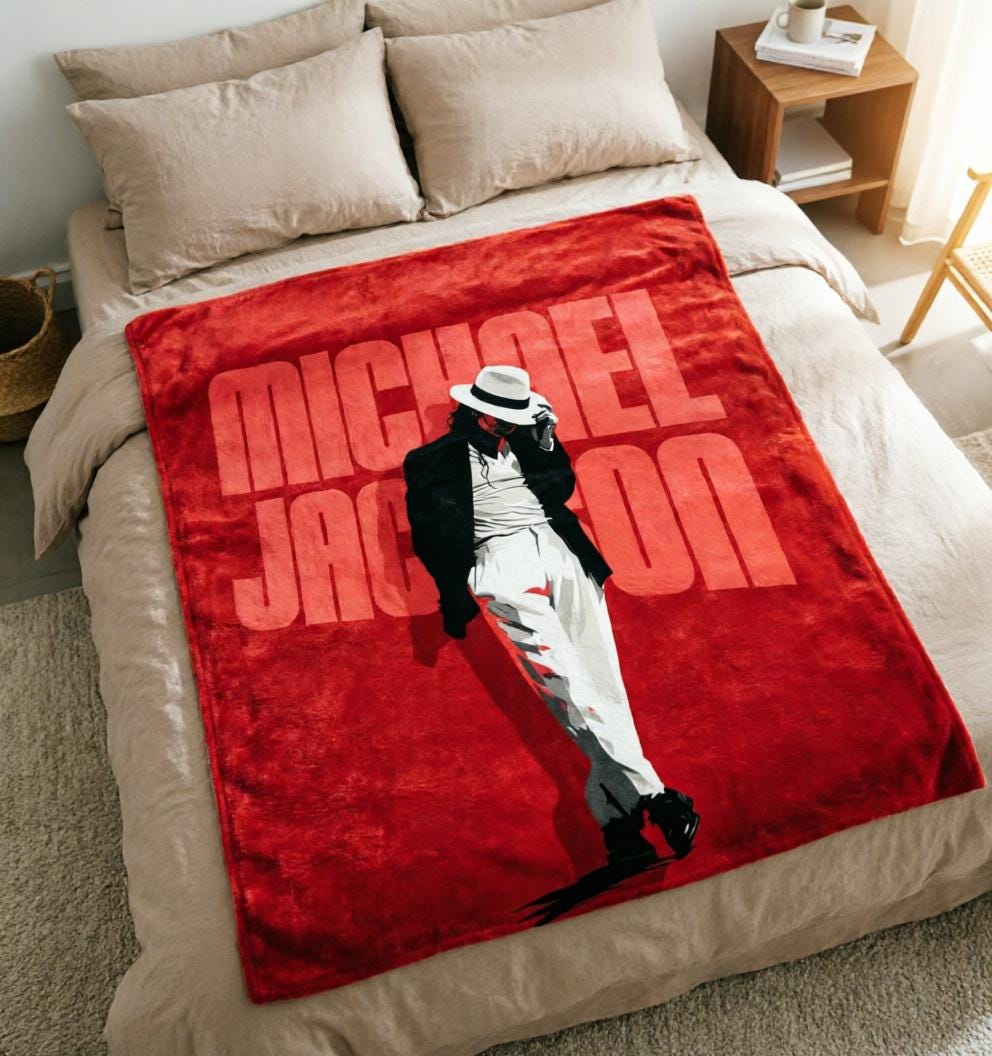 Michael Jackson Art Blanket Soft Throw, Home Decor Throw
