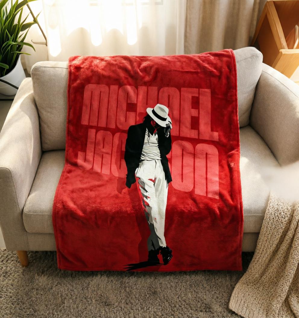 Michael Jackson Art Blanket Soft Throw, Home Decor Throw
