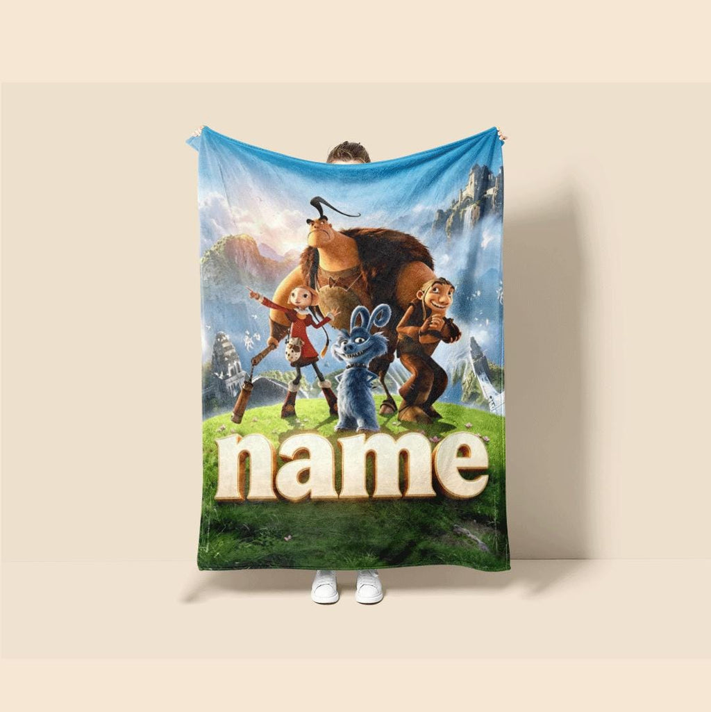 Medieval hero print travel portable blanket dorm blanket single blanket Customized name office blankets festival gift