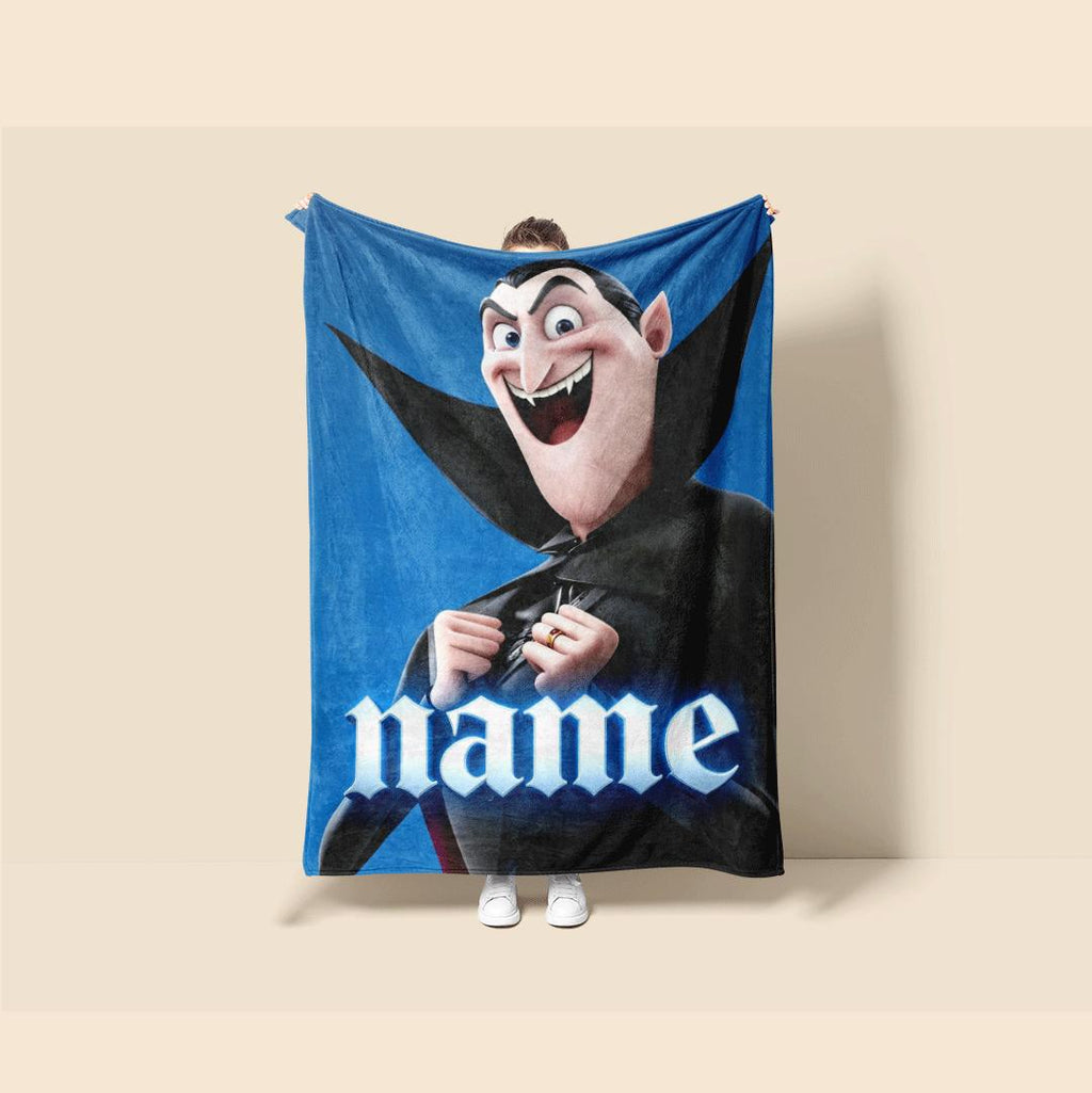 Vampire character print kids blanket car blanket sofa blanket Customized name winter warm blankets daily gift