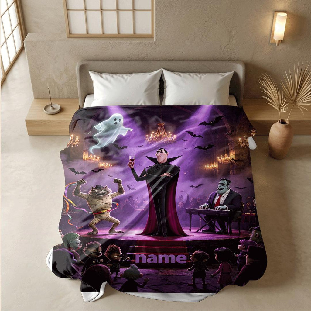Monster stage print single blanket hotel blanket dorm single blanket Customized name air conditioning blankets surprise gift