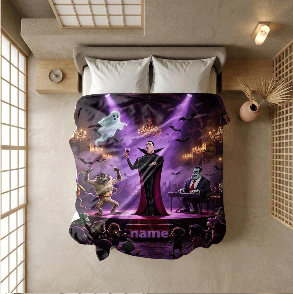 Monster stage print single blanket hotel blanket dorm single blanket Customized name air conditioning blankets surprise gift