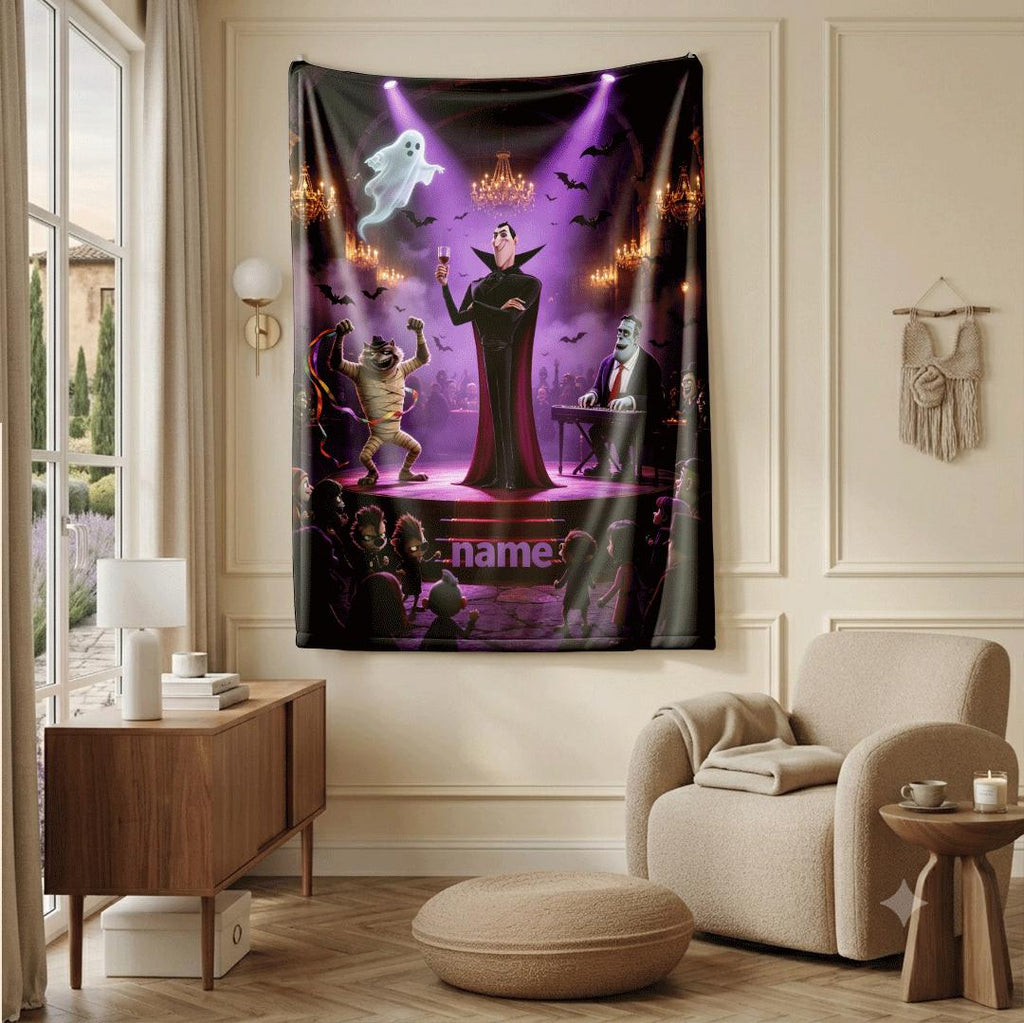 Monster stage print single blanket hotel blanket dorm single blanket Customized name air conditioning blankets surprise gift