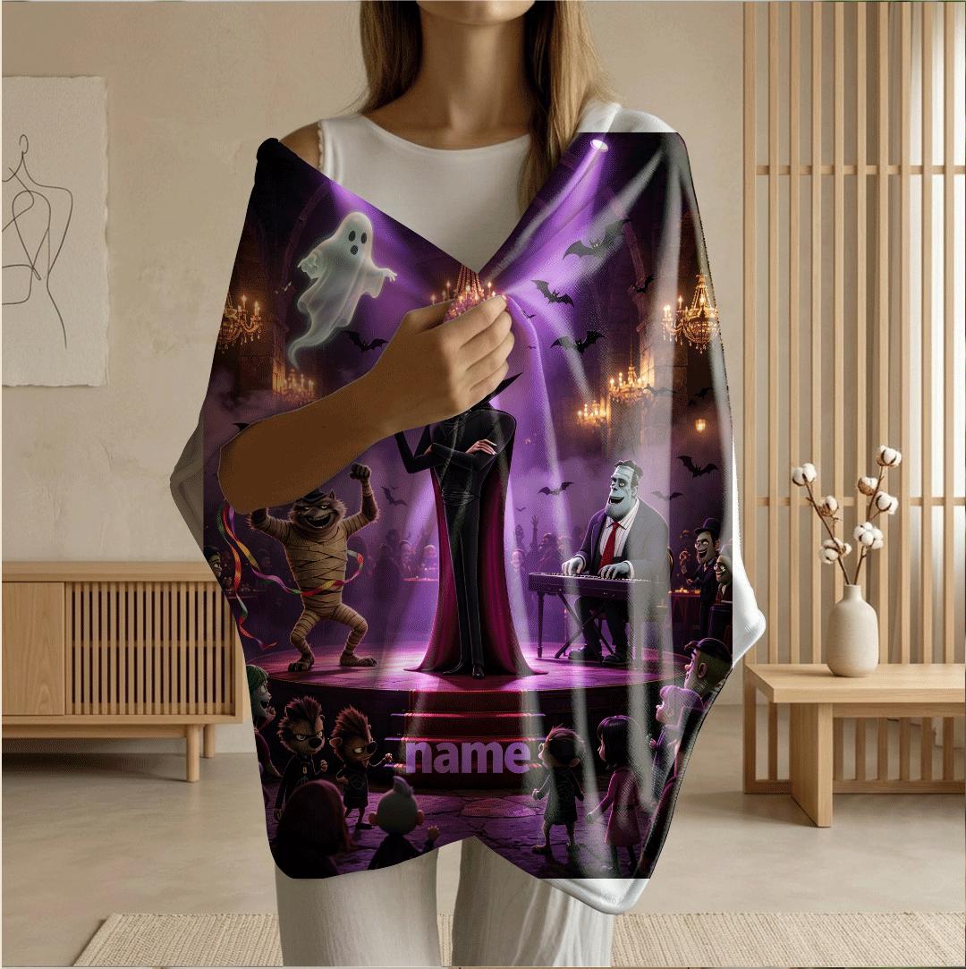 Monster stage print single blanket hotel blanket dorm single blanket Customized name air conditioning blankets surprise gift