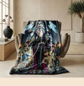 Gothic church monster print hotel blanket portable blanket dorm single blanket Customized name office blankets holiday gift