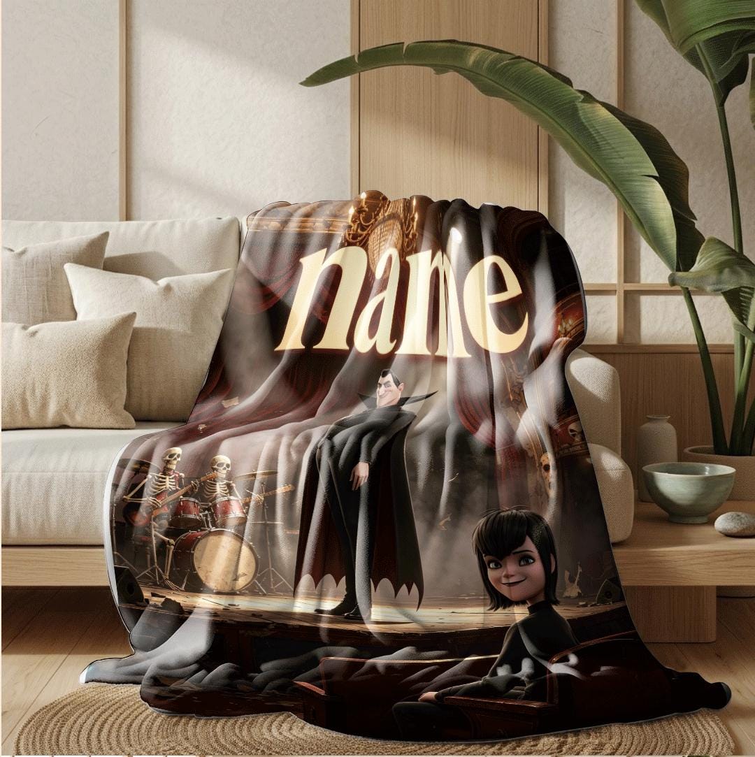 Stage show print sofa blanket kids blanket car blanket Customized name lunch break blankets theme party gift