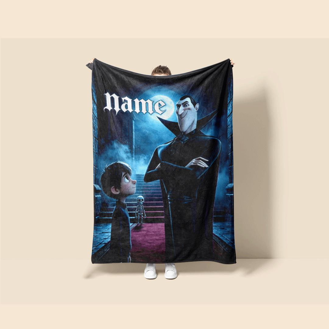 Castle hall print kids blanket sofa blanket single blanket Customized name air conditioning blankets youth souvenir gift